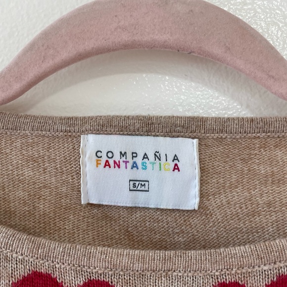 Compañia Fantastica Coeur Curriculum Sweater Size Small/Medium - Picture 5 of 6